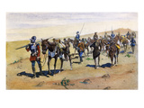 Coronado's March, 1540 Giclee Print by Frederic Remington