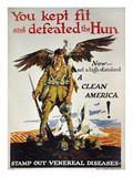 World War I: Vd Poster. Giclee Print by Ernest Fuhr