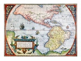 New World Map, 1570 Giclee Print by Abraham Oretelius