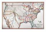 Map: United States, 1820 Giclee Print