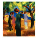 Macke: Green Jacket, 1913 reproduction procédé giclée par August Macke