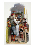 American Christmas Card Giclee Print by Pablo Picasso