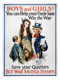 World War I: U.S. Poster reproduction procédé giclée par James Montgomery Flagg