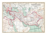 Map Of Macedonian Empire Giclee Print