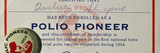 Polio Certificate, 1954 Photographie par Oskar Kokoschka