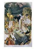 G. Cleveland Cartoon Lámina giclée por Bernhard Gillam