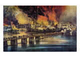 Fall Of Richmond, 1865 reproduction procédé giclée par Marc Chagall
