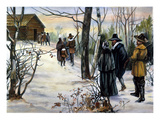 Pilgrims: Church Giclee Print