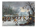 Native Americans: Ball Play, 1855 Giclee Print
