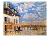 Sisley: Flood, 1876 reproduction procédé giclée par Alfred Sisley