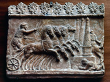 Roman Relief: Chariot Race Photographie par Thomas Cole