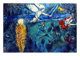 Chagall: Adam And Eve Lámina giclée por Marc Chagall