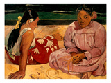 Gauguin: Tahiti Women, 1891 reproduction procédé giclée par Paul Gauguin