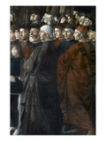 Christ, Peter And Andrew Giclee Print by Domenico Ghirlandaio