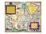 African Map, 1595 reproduction procédé giclée par Abraham Ortelius