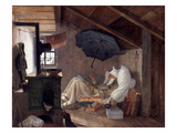 Spitzweg: Poor Poet, 1839 Giclée-Druck von Carl Spitzweg