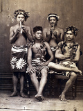 Tahiti: Men, C1890 Photographic Print