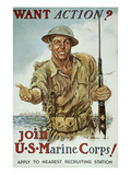 Wwii Recruiting Poster reproduction procédé giclée par James Montgomery Flagg