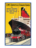 Lms Express/Cunard Poster Giclee Print