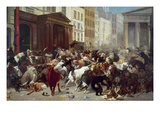 Wall Street: Bears & Bulls Giclée-Druck von William Holbrook Beard