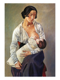 Severini: Maternity, 1916 reproduction procédé giclée par Gino Severini