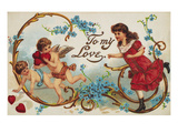 Valentine's Day Card Giclee Print