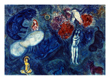 Chagall: Adam And Eve reproduction procédé giclée par Marc Chagall