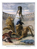 Rome: Christian Martyrs reproduction procédé giclée par Howard V. Brown