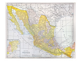 Map: Mexico Giclee Print