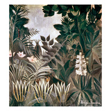Rousseau: Jungle, 1909 reproduction procédé giclée par Henri Rousseau