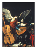Sainte Cécile et l'ange reproduction procédé giclée par Carlo Saraceni