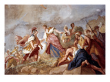 Amigoni: Dido And Aeneas reproduction procédé giclée par Jacopo Amigoni