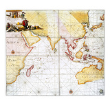 Indian Ocean: Map, 1705 Giclee Print by Bernard Buffet