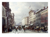 New York: Broadway, 1855 Giclee Print by Hippolyte Victor Valentin Sebron