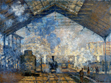 Monet: Gare St-Lazare, 1877 Giclee Print by Claude Monet