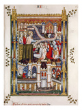 St. Denis Preaching, 1317 reproduction procédé giclée par Edmund Dulac