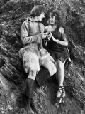 Silent Still: Man & Woman Photographic Print