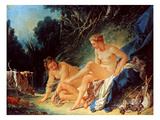 Boucher: Diana Bathing Lámina giclée por Francois Boucher Boucher: Diana Bathing Lámina giclée por Francois Boucher