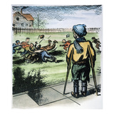 Polio Cartoon, 1957 Giclee Print by Tom Little