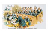 Litigation Cartoon Giclee Print