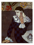 Picasso: Harlequin, 1901 Giclee Print by Pablo Picasso