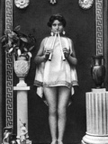Nude As Ancient Musician Photographic Print