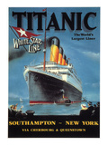 'Titanic' Poster, 1912 Impressão giclée