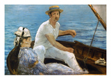 Manet: On A Boat, 1874 Giclee Print by Edouard Manet