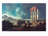 Cook: Easter Island, 1774 Giclee Print by William Hodges