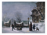 The First Snow, 1877 Giclee Print by Joseph Hoover