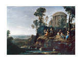 Apollo And The Muses reproduction procédé giclée par Claude Lorrain