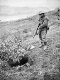 Korean War: Foxhole, 1951 Photographic Print