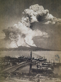 Mt. Vesuvius Erupting Fotografie-Druck von Raoul Dufy
