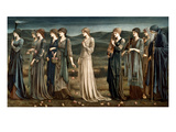 Psyché reproduction procédé giclée par Edward Burne-Jones
